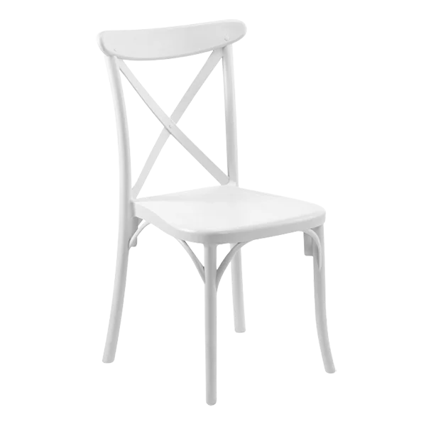 silla nórdica blanca