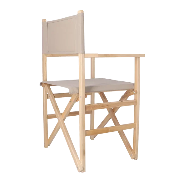Sillón Director plegable Madera Barnizado - Imagen 3
