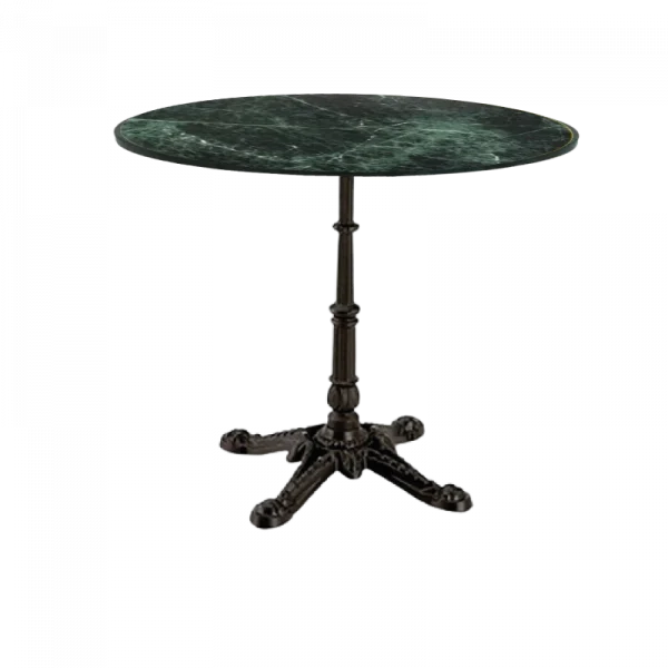 Mesa redonda de Mármol Verde BISTRO