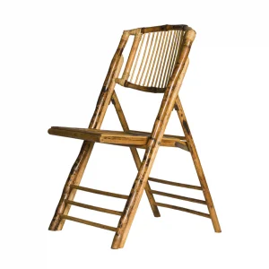 Silla Bambú plegable con cojín Wedding