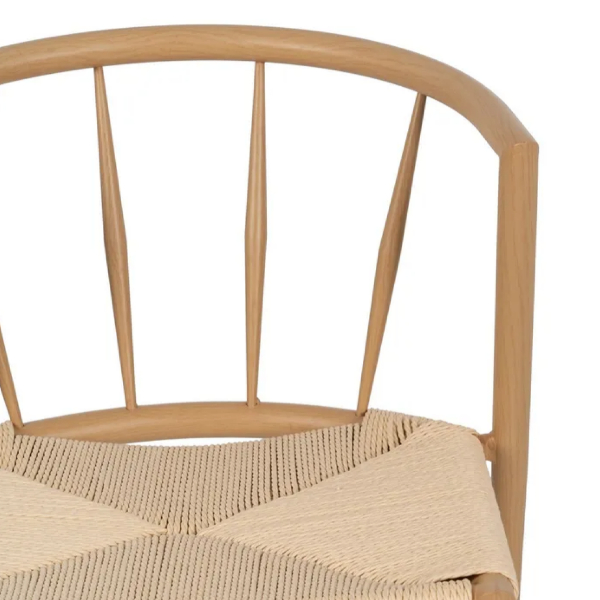sillas de cuerda comedor metal efecto madera