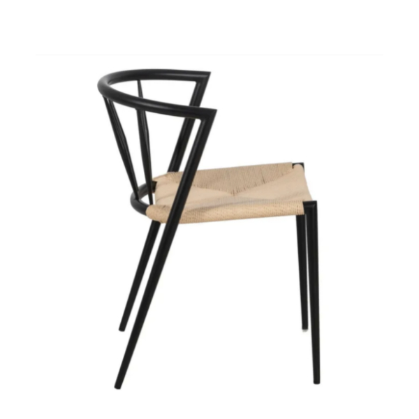 sillas de cuerda comedor metal efecto madera