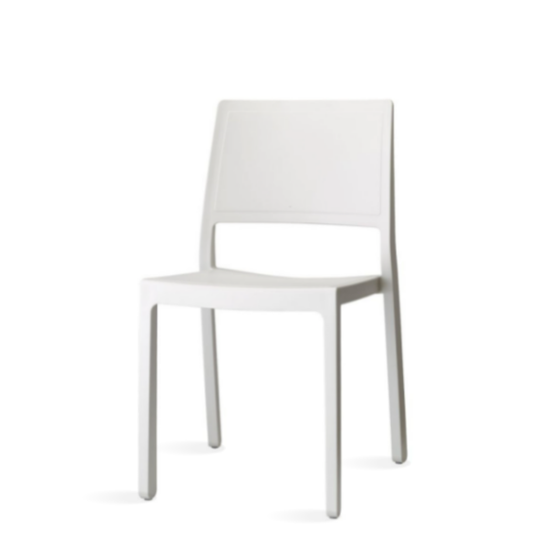 sillas plastico exterior blancas