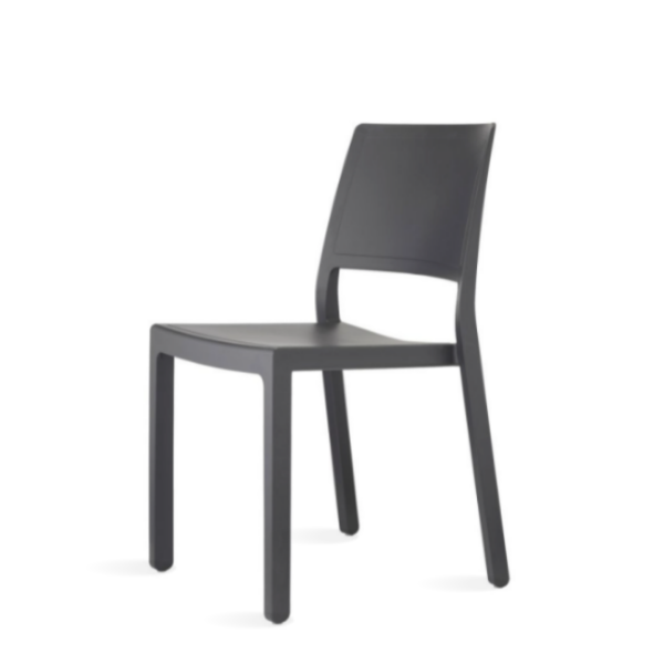 sillas plastico exterior negro