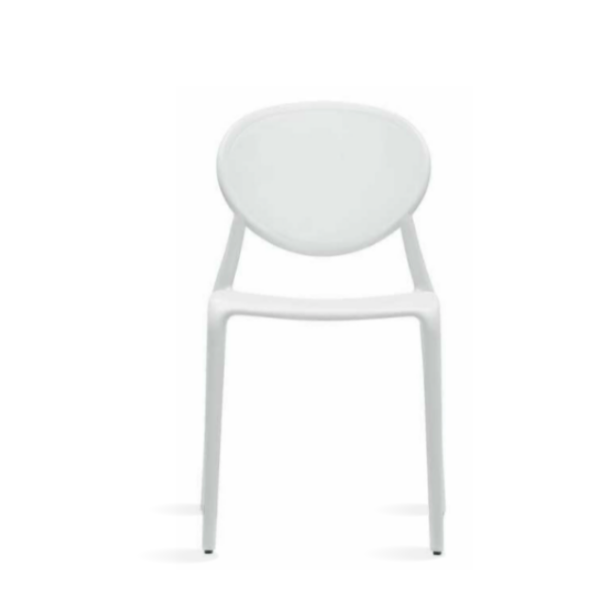 sillas plastico exterior blanco